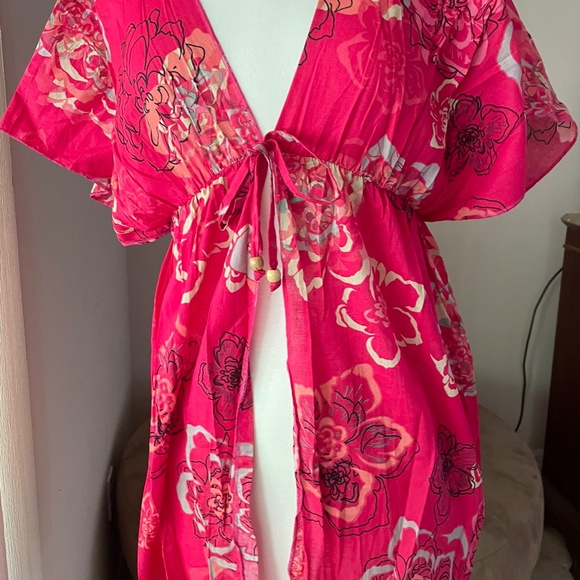 NWT coco cabana cotton coverup one size - Picture 5 of 5